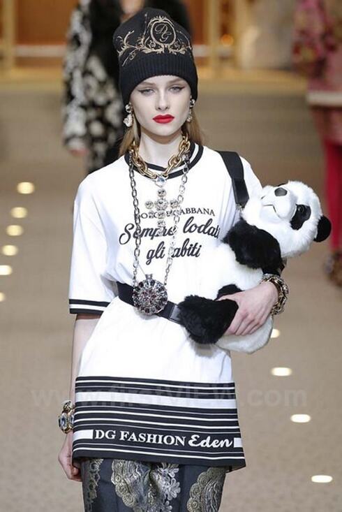 Dolce & Gabbana Dresses & Skirts - Dolce & Gabbana White "Fashion Eden" Short T-shirt Dress (Size: IT40)